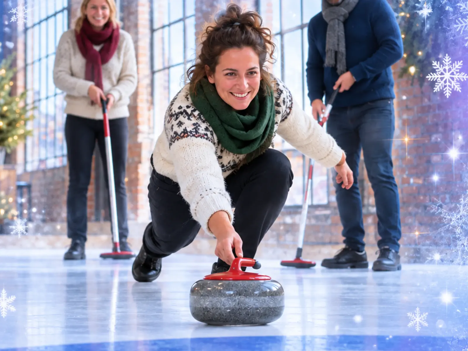Sfeerimpressie van curling bij IJSTIJD: Samen spelen